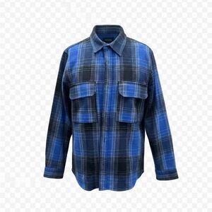 Zara Black and Blue Checkered Jacket